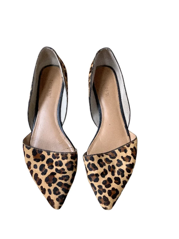 Flats near local spaces-Shoes Flats By J. Crew In Animal Print, Size: 9