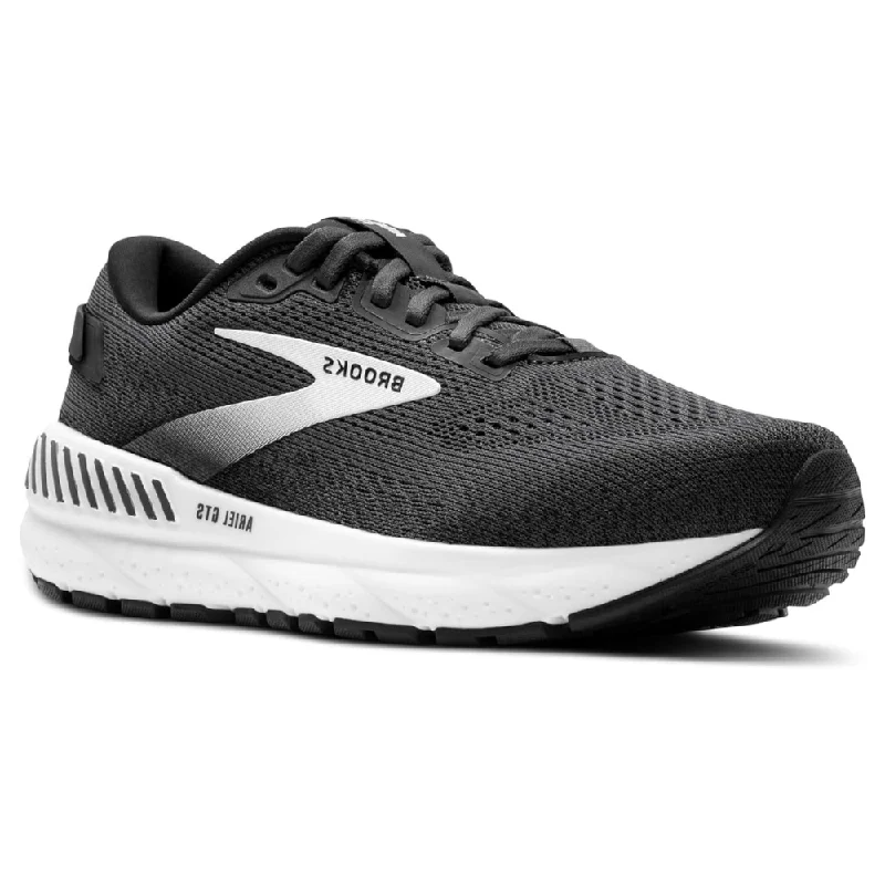 running shoes with recycled parts-Brooks Ariel GTS 24 Ebony/Black/White Running Shoe (Women's)