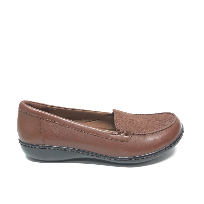 Flats with updated appeal-Shoes Flats By Clarks In Brown, Size: 10