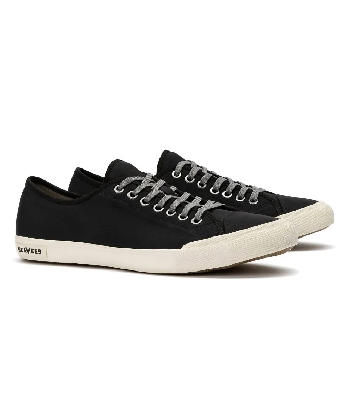 Men's Army Issue Low Standard Sneaker In Black Nylon