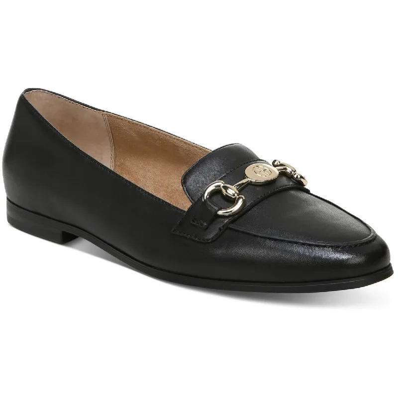 Loafers with decorative studs-Giani Bernini Womens Soffiaa Leather Almond Toe Loafers