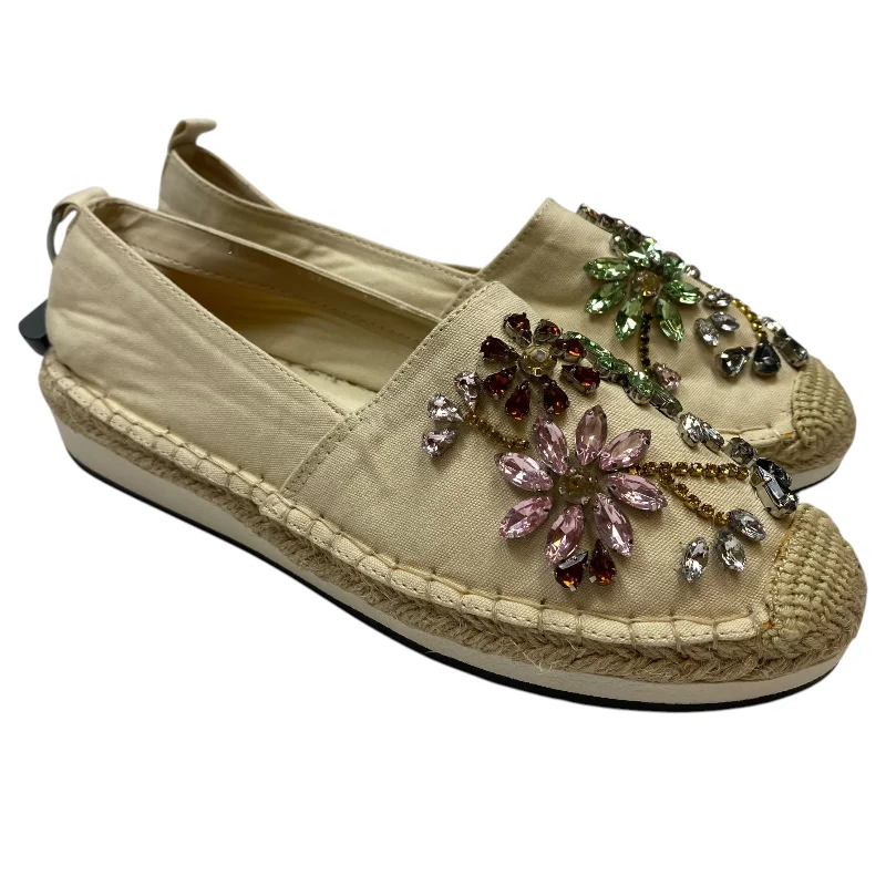 Flats in vibrant spaces-Shoes Flats By Spring Step In Cream, Size: 6.5