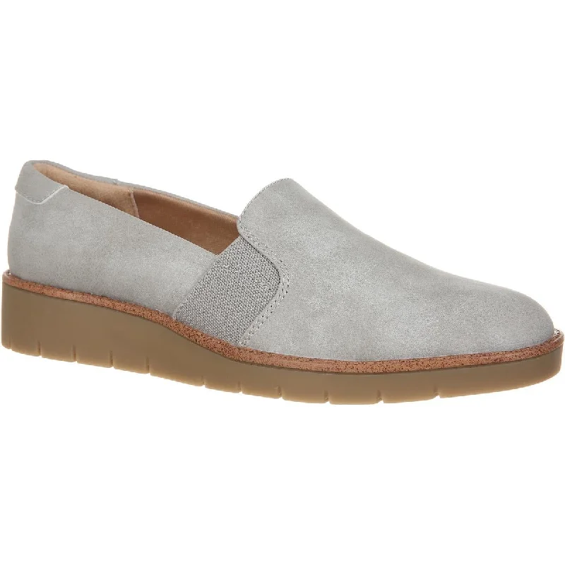 Loafers with subtle adventures-LifeStride Womens On The Go Faux Leather Slip on Loafers