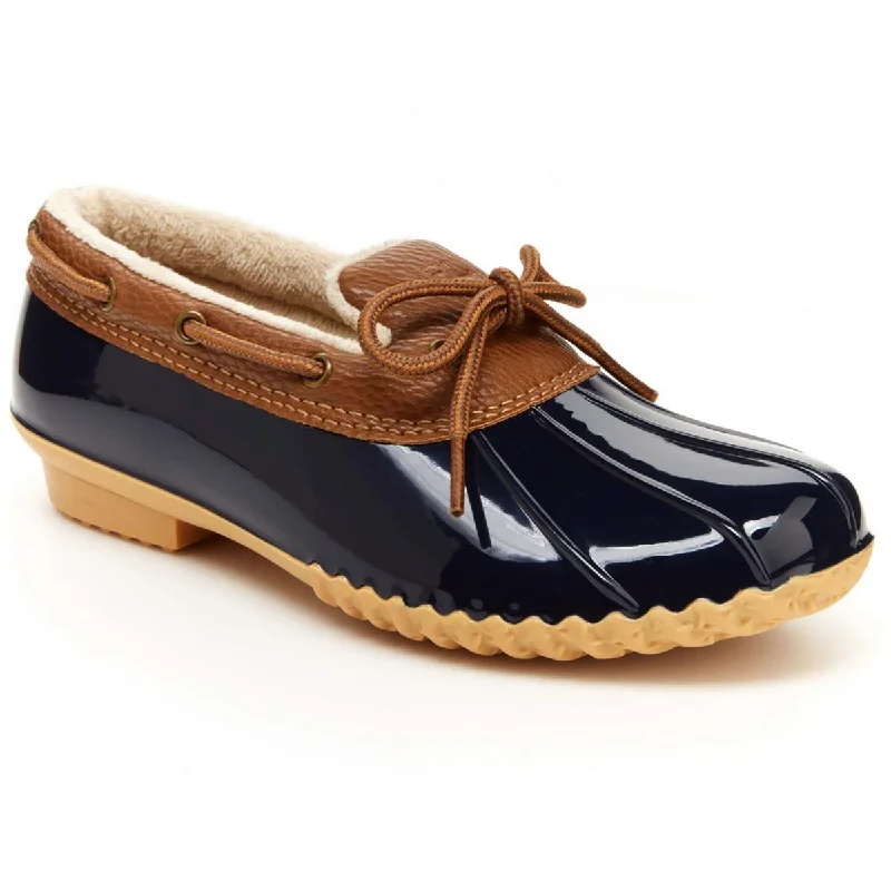 Loafers for cool design-JBU by Jambu Womens Woodbury Faux Leather Duck Toe Loafers