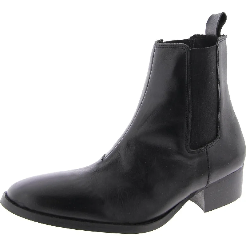 sandals for quick outings-Are boots good for picnics-Steve Madden Mens Dex Leather Block Heel Chelsea Boots