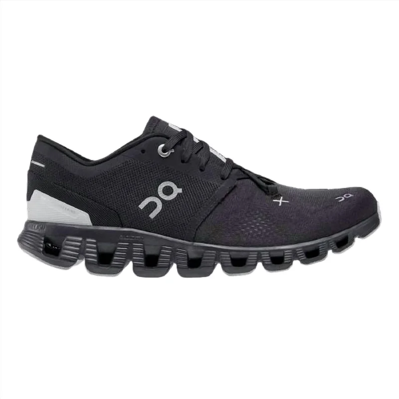 running shoes for casual runners-Women's Cloud X 3 Running Shoes In Black