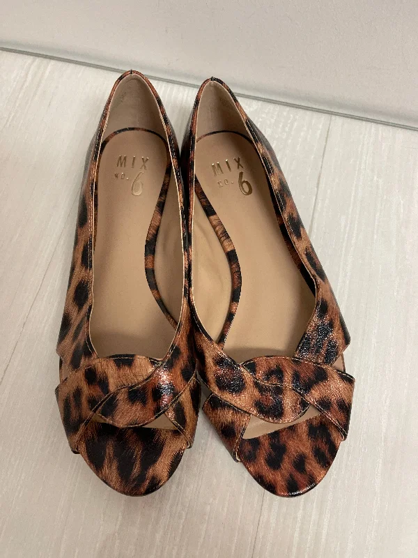 Flats near waterfront views-Shoes Flats By Mix No 6 In Animal Print, Size: 6.5