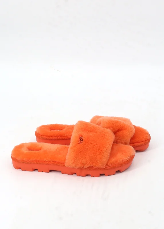 running shoes for loose gravel-Women's Fur Slippers,Orange