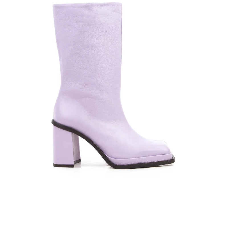 sandals with soft straps-How to style boots with rings-Chaumont Lilac Leather