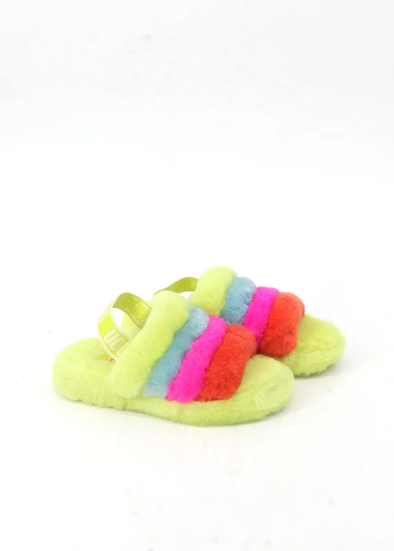 running shoes for slow wear-Kids Girl's Fur Slippers,Multi