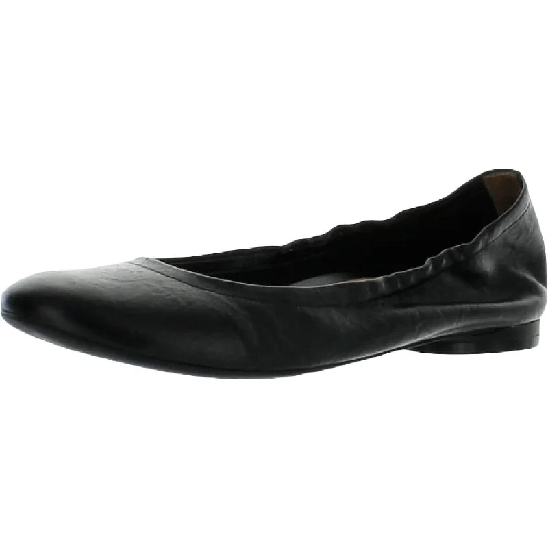 Flats in affordable appeal-Vionic Womens Alexa Leather Slip On Ballet Flats