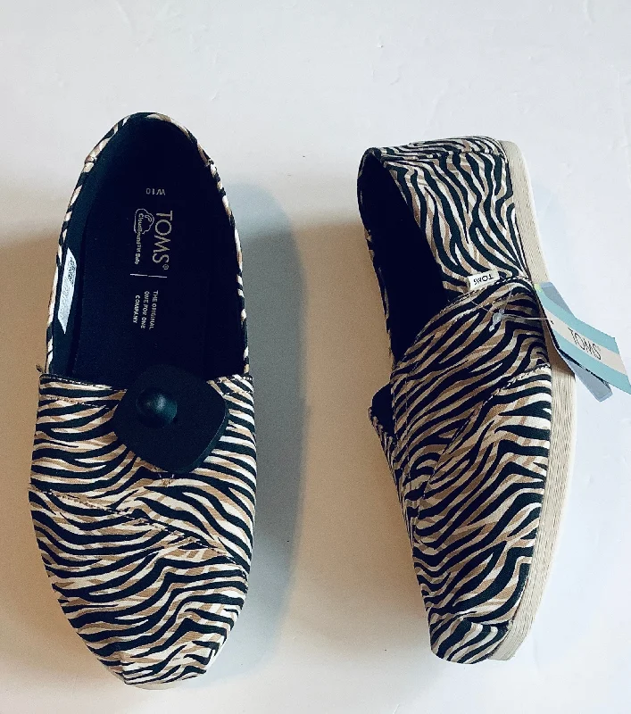 Flats with luxury amenities-Shoes Flats By Toms In Animal Print, Size: 10