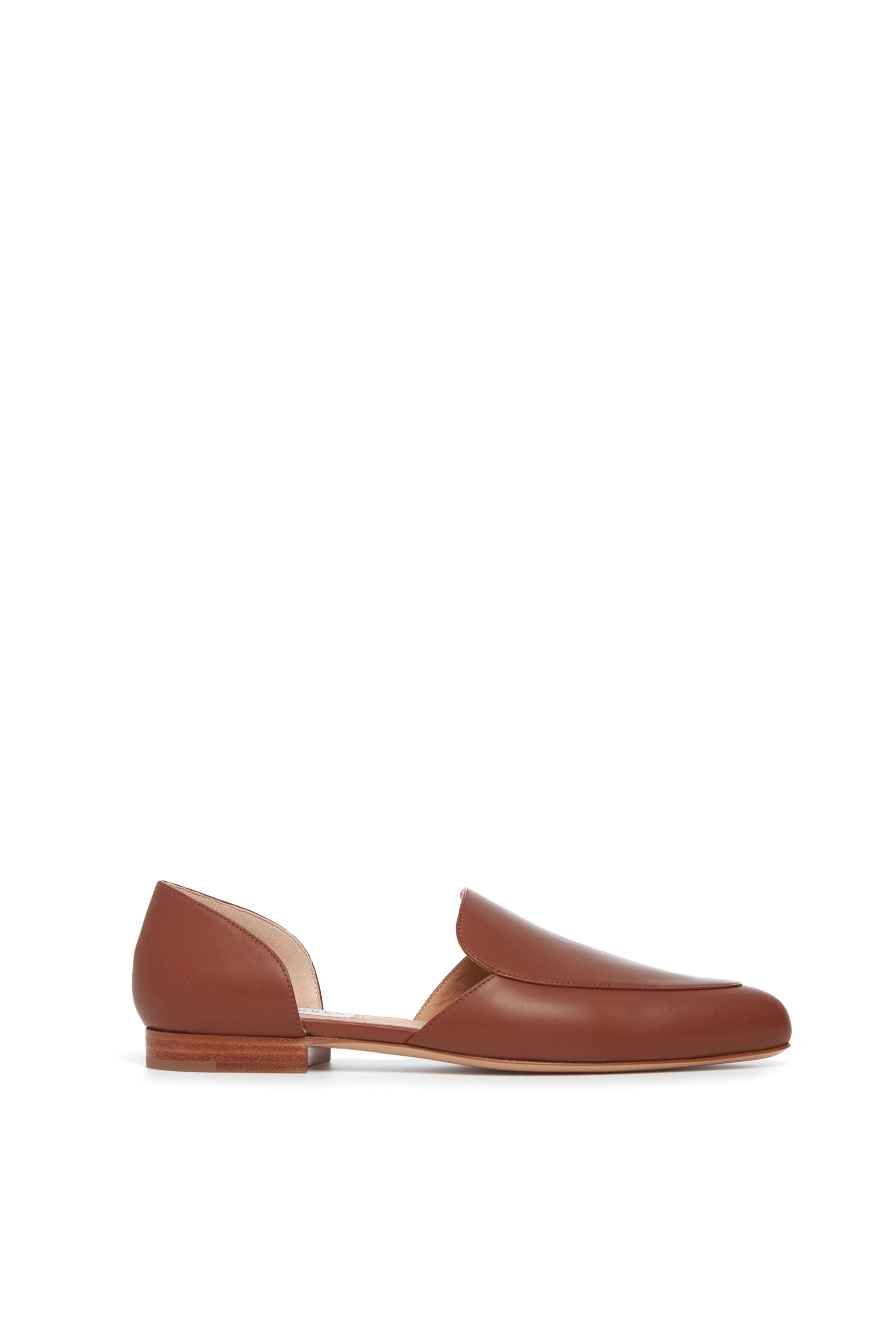 Flats near local markets-Jax Flat Shoe in Cognac Leather