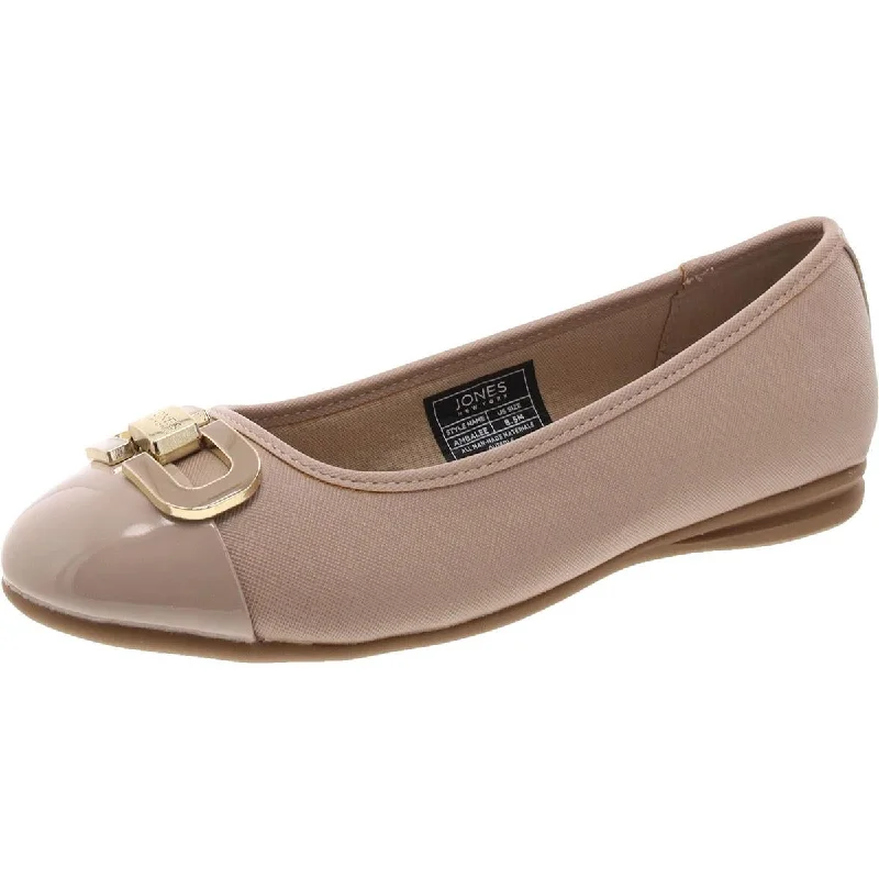 Loafers for casual strolls-Jones New York Womens Ambalee Patent Trim Slip-On Loafers