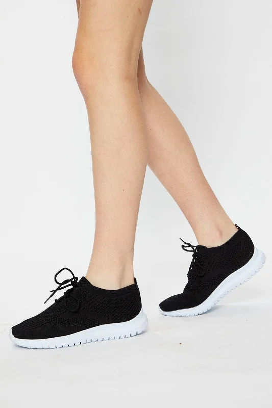 Black X Trainer Sneakers