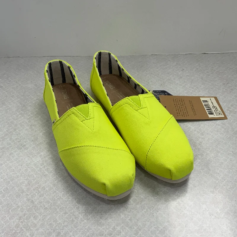 Flats for expats-Yellow Shoes Flats Toms, Size 7.5