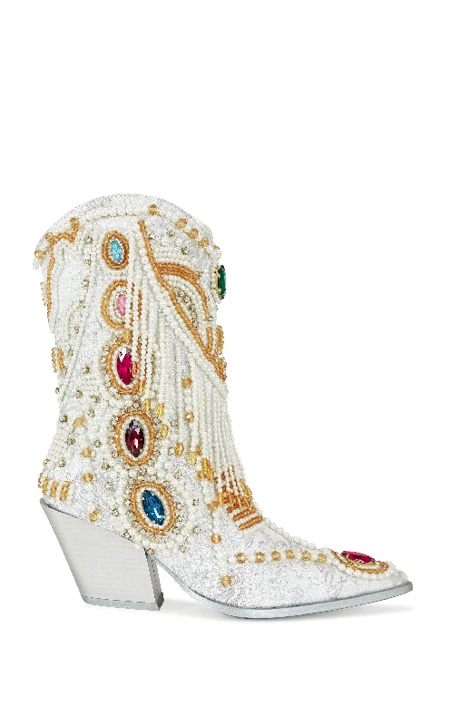 sandals for icy paths-Are boots good for parks-ASTOUNDING-WHITE WESTERN BOOTIE