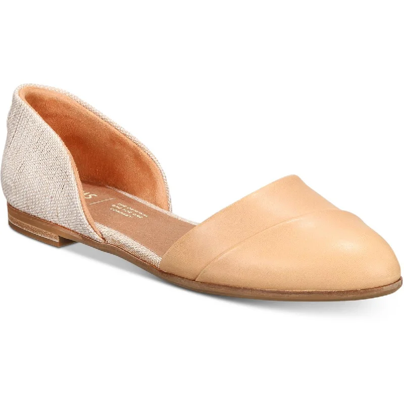 Flats with stylish design-Toms Womens Jutti  Slip On Almond Te D'Orsay