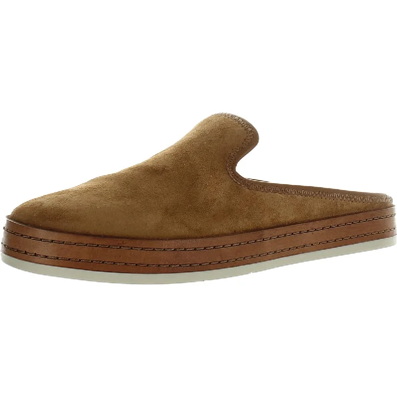 Flats near art charm-Vince Womens Canella Laceless Slip On Mules