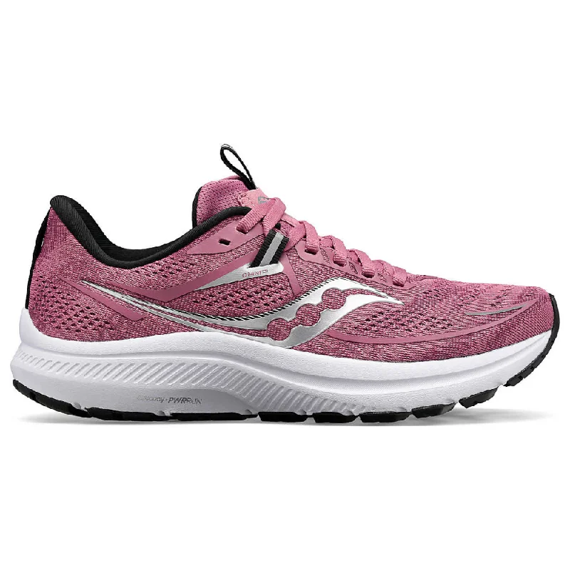 running shoes with low drop-Saucony Omni 21 Haze/Black Running Shoe (Women's)