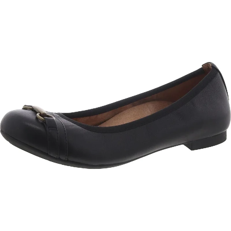 Flats near sports spaces-Vionic Womens Delanie Leather Slip-On Ballet Flats