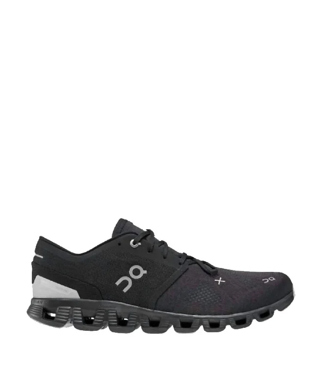 running shoes for obstacle races-Men's Cloud X 3 Running Shoes In Black