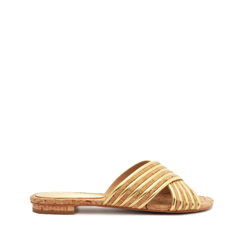 Flats with nearby charm-Latifah Cork Sandal