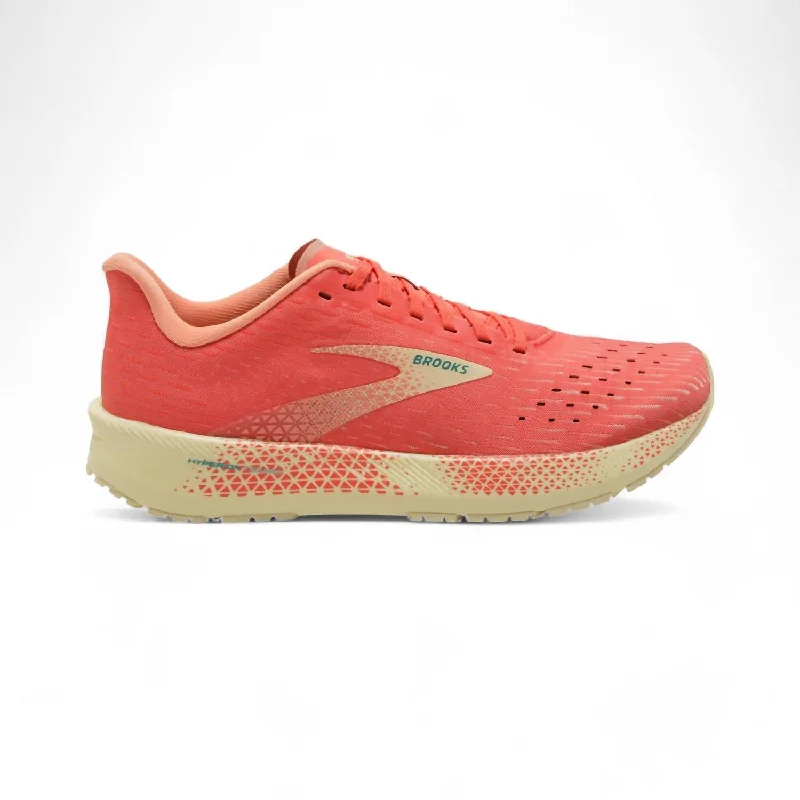 running shoes for casual style-Women's Hyperion Tempo Road Running Shoes - Medium Width In Hot Coral/flan/coral Infusion