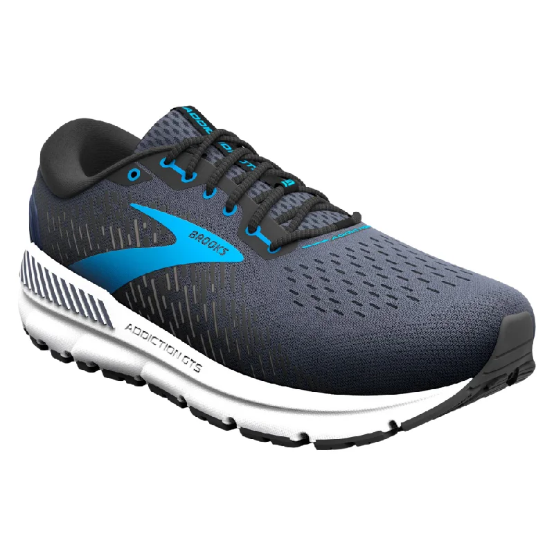 running shoes for beginner jogs-Brooks Addiction GTS 15 India Ink/Black/Blue Running Shoe (Men's)