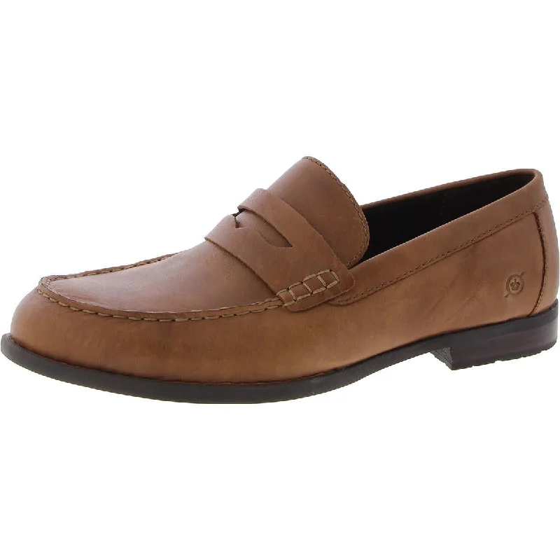 Loafers with reliable trips-Born Mens Matthew Leather Slip On Loafers