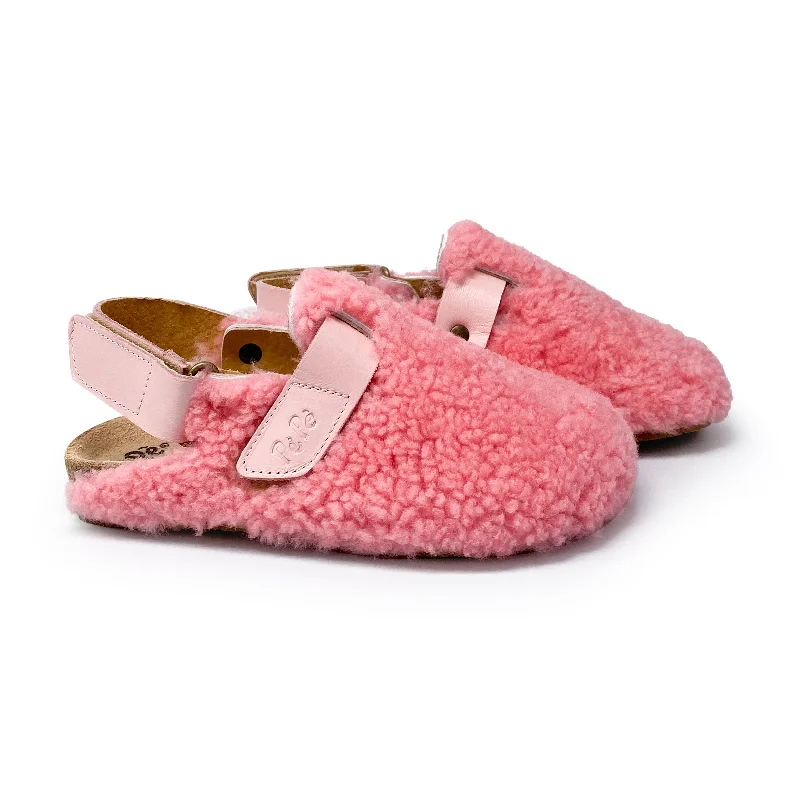 running shoes for back pain-Pepe' ES X LS Pink Shearling Slipper 00932