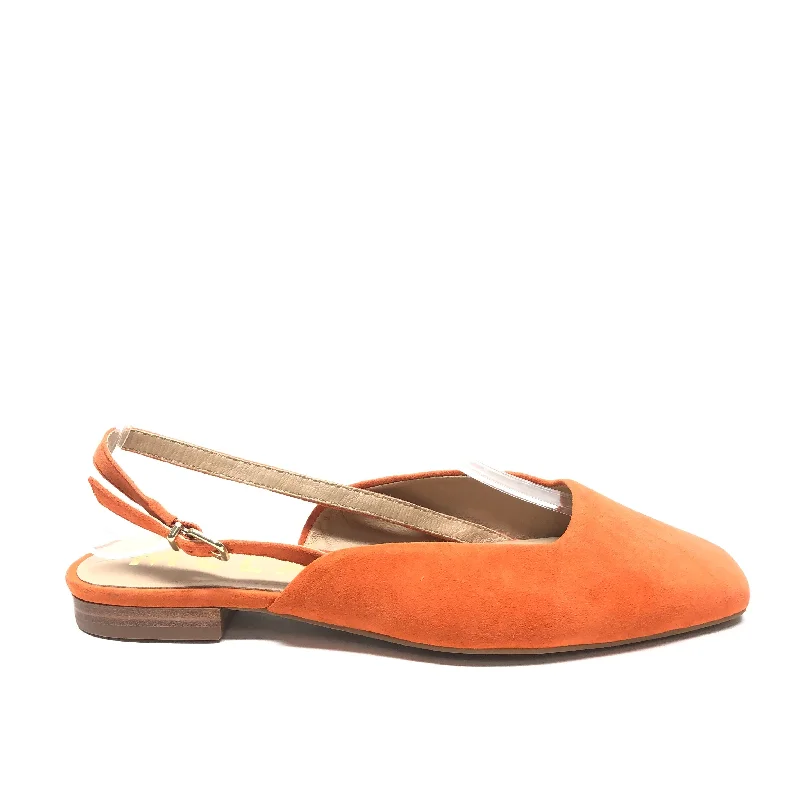 Flats near shopping malls-Orange Shoes Flats Antonio Melani, Size 6.5