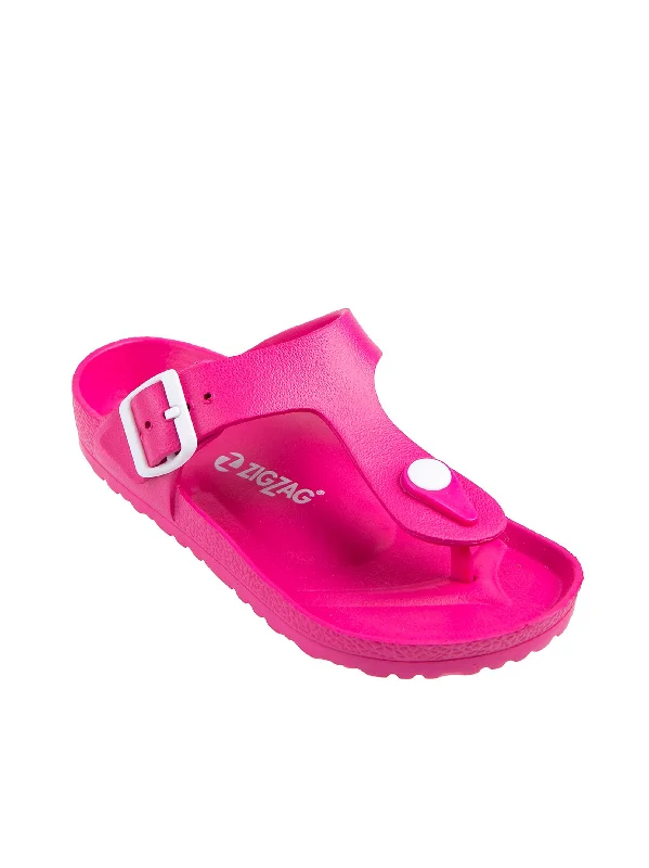 running shoes with smooth curves-Kids Girl Slip On Slippers,Pink