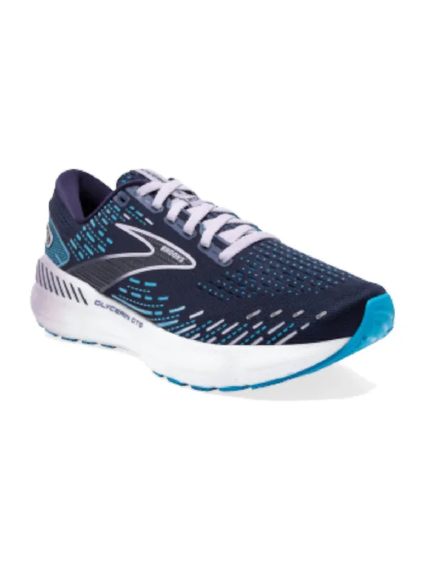 running shoes with lightweight design-Women's Glycerin Gts 20 Running Shoes In Peacoat/ocean/lilac