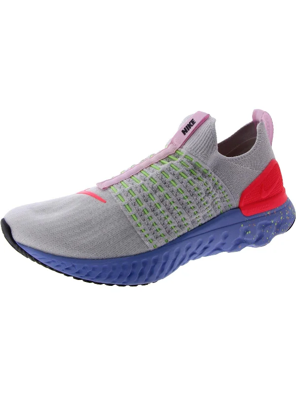 running shoes for ultra marathons-React Phantom Run FK 2 Womens Lace-Up Fitness Running & Training Shoes