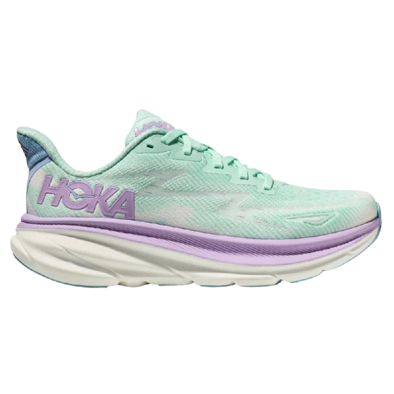 running shoes with reinforced heel-Hoka Clifton 9 Sunlit Ocean/Lilac Mist Running Shoe (Women's)