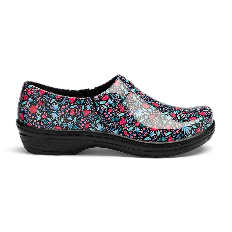 running shoes with medium fit-Women's Mission Clog - Wide Width In Strawberry Fields