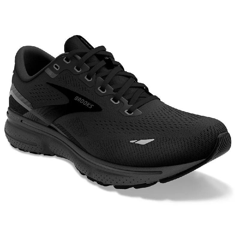 running shoes with firm footing-Brooks Ghost 15 Running Shoe Black/Black/Ebony (Women's)