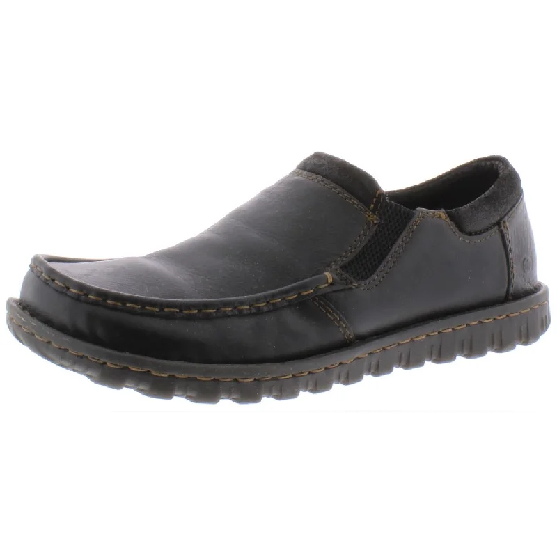 Loafers with stylish comfort-Born Mens Gudmund Leather Slip On Loafers