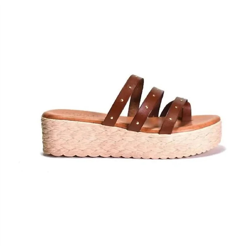 Women Bradie Platform Sandal In Roble Leather