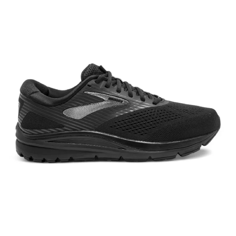 running shoes with bold design-Men's Addiction 14 Running Shoes - Medium Width In Black/charcoal/black