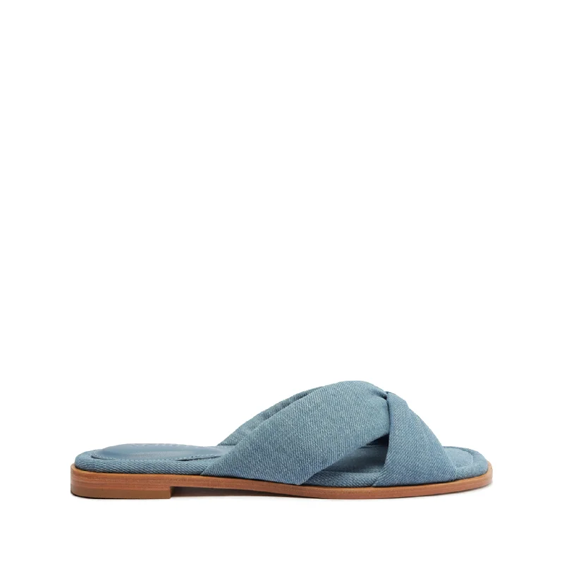 Flats near sports clubs-Fairy Casual Denim Sandal