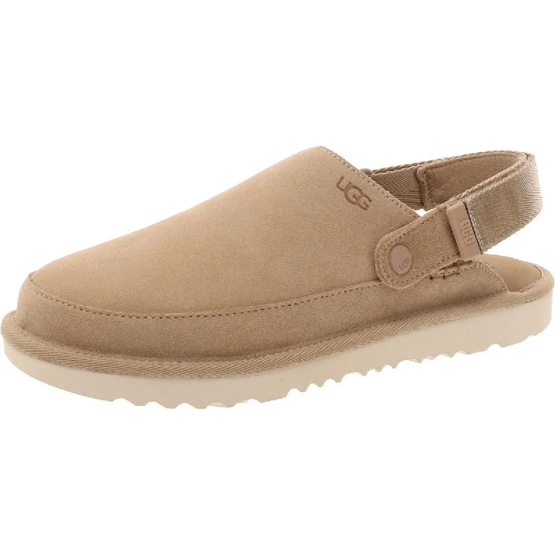 Flats near community spaces-Ugg Womens Goldenstar Clog Suede Slingback Clogs