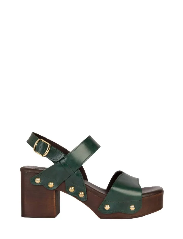 Women's Kampala Leather Sandal In Green