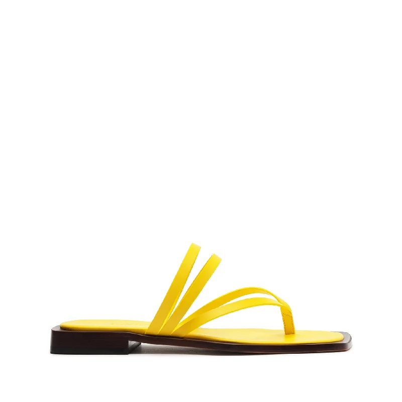 Flats for sale-Rania Leather Flat Sandal