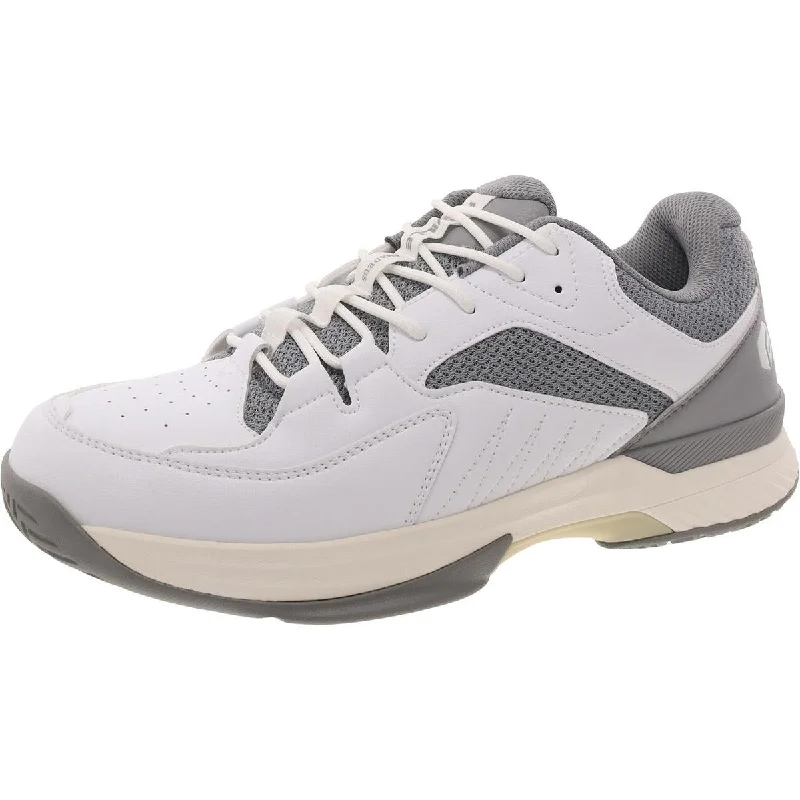 running shoes for recovery runs-Mens Faux Leather Trainer Running & Training Shoes