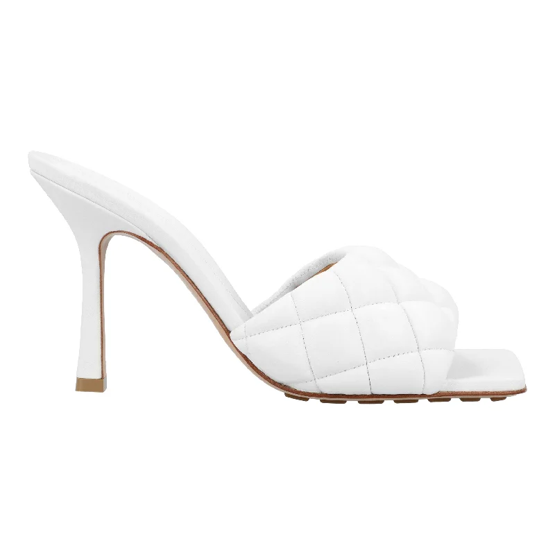 running shoes with suede finish-Bottega Veneta Padded Mule white