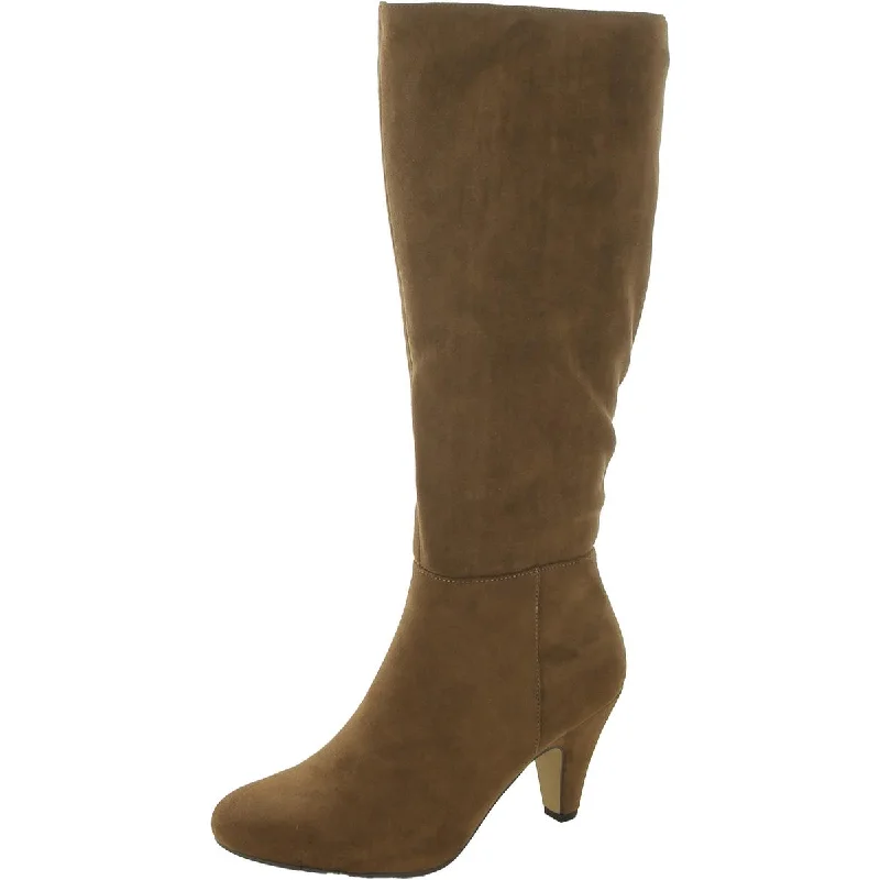 sandals with balanced fit-Are boots good for museums-Bella Vita Womens Corinne Faux Suede Round Toe Knee-High Boots