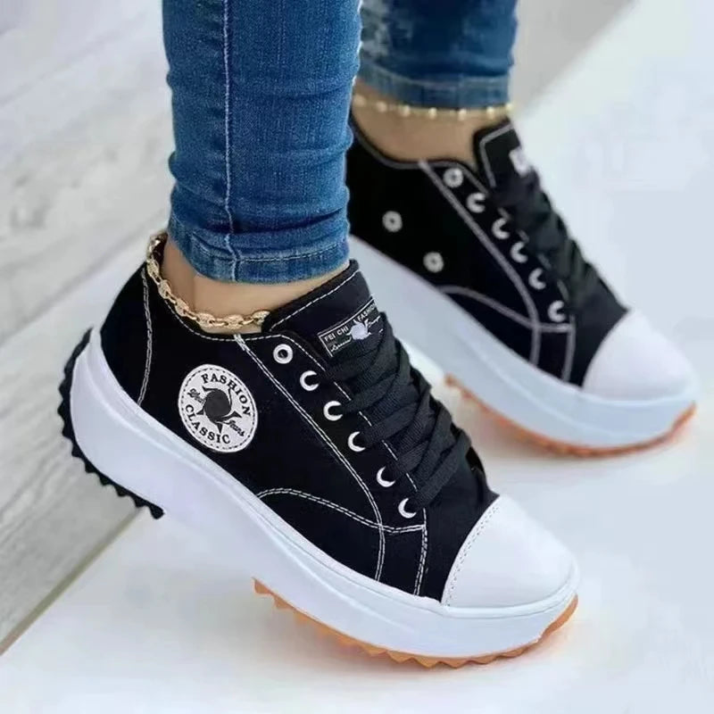 Womens Casual Sneakers Platform Sport Comfort Female Lace up Summer shoes