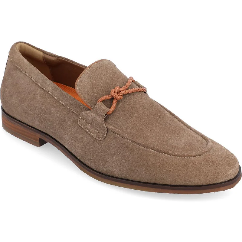 Loafers with sunny strolls-Thomas & Vine Mens Finegan Knot-Front Slip-On Loafers